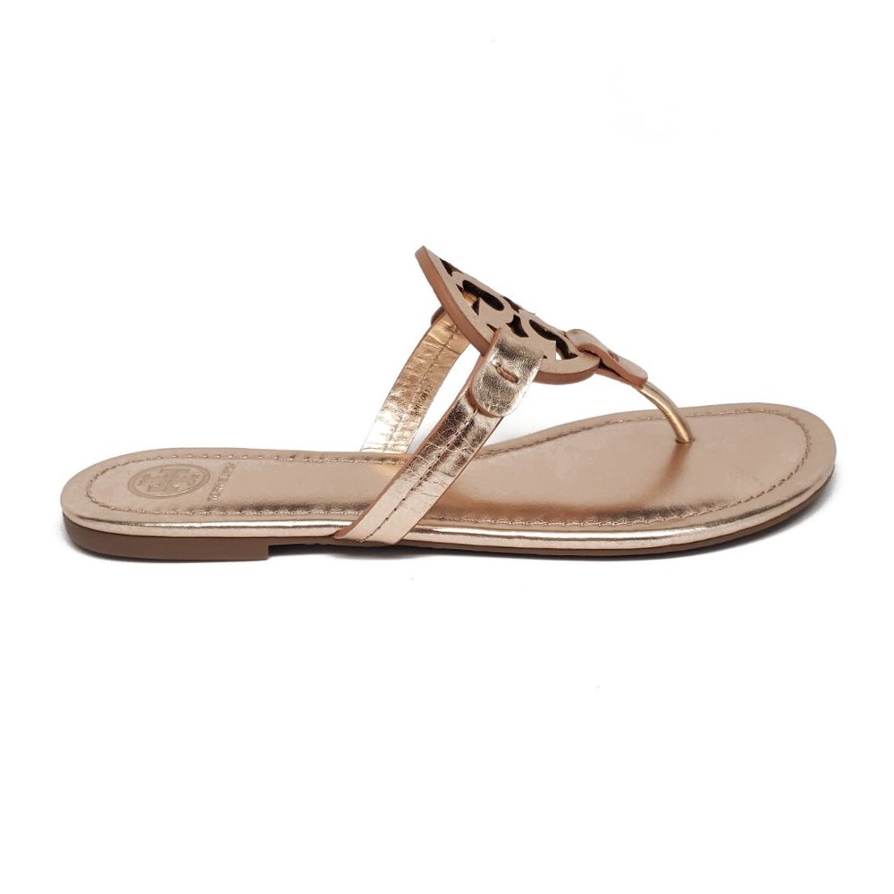 Tory Burch Miller Sandals in Rose Gold Size 8 - Picture 3 of 8